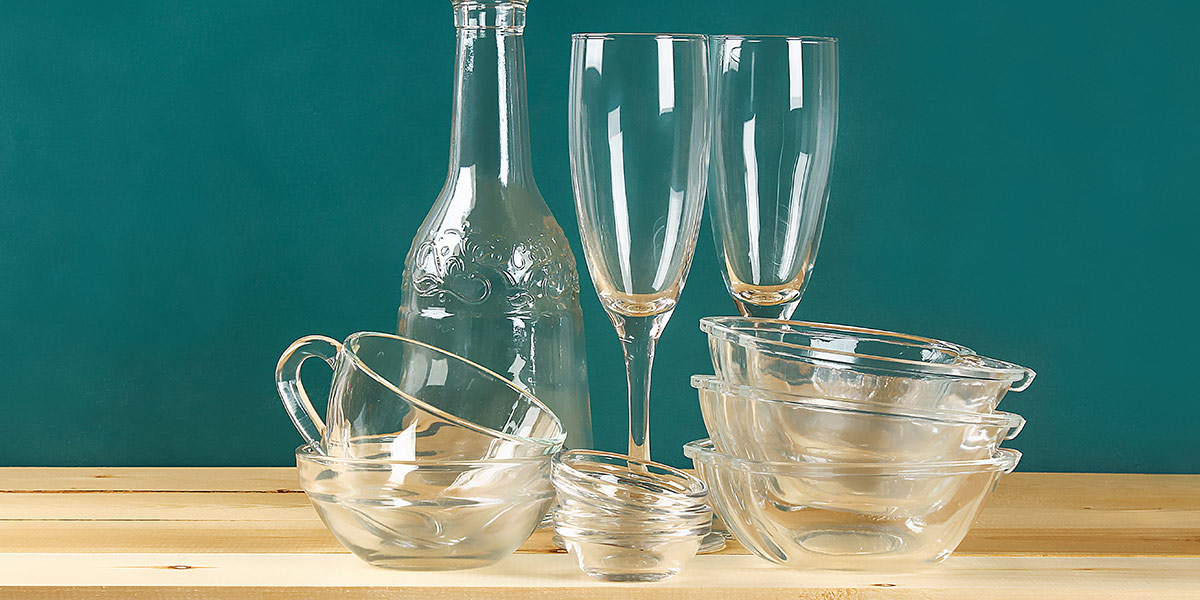 Glass dinnerware