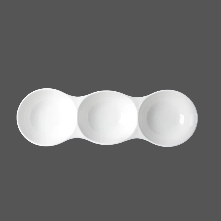 Pure White Ceramic Sauce Dish - X011337