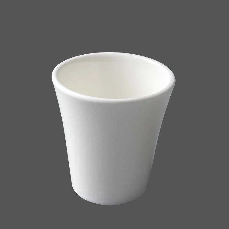 Pure White Ceramic Cup - X011445