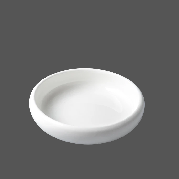 Pure White Ceramic Sauce Dish - X011333