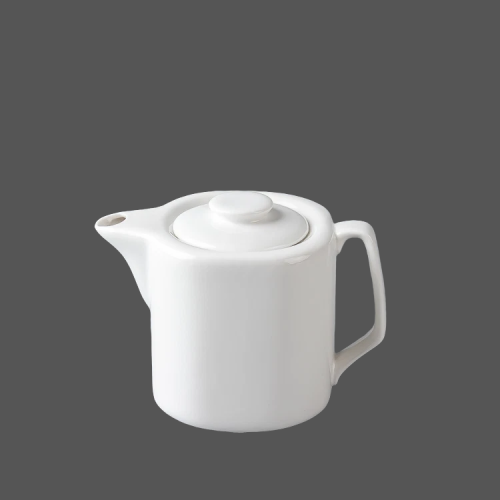 Pure White Ceramic Tea Pot - X021369