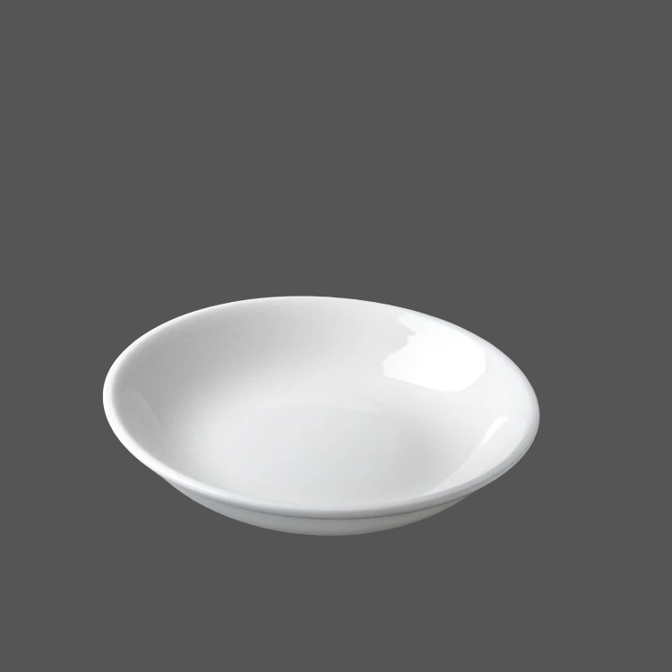 Pure White Ceramic Sauce Dish - X011296