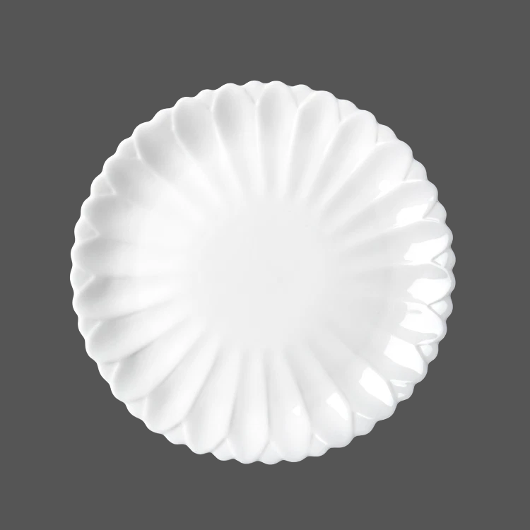 Pure White Ceramic Plate - X011019