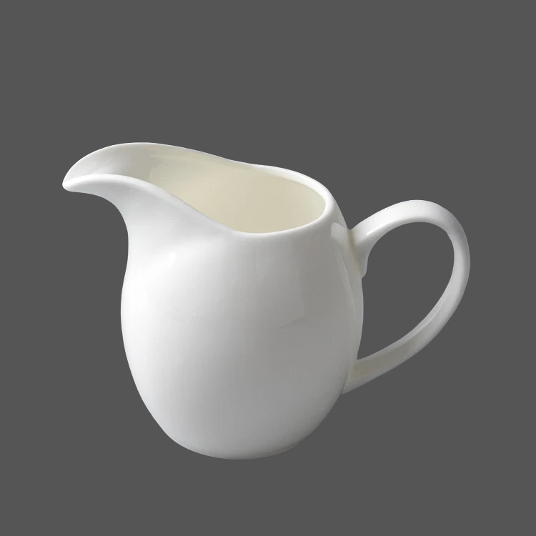 Pure White Ceramic Milk Pot - X011388