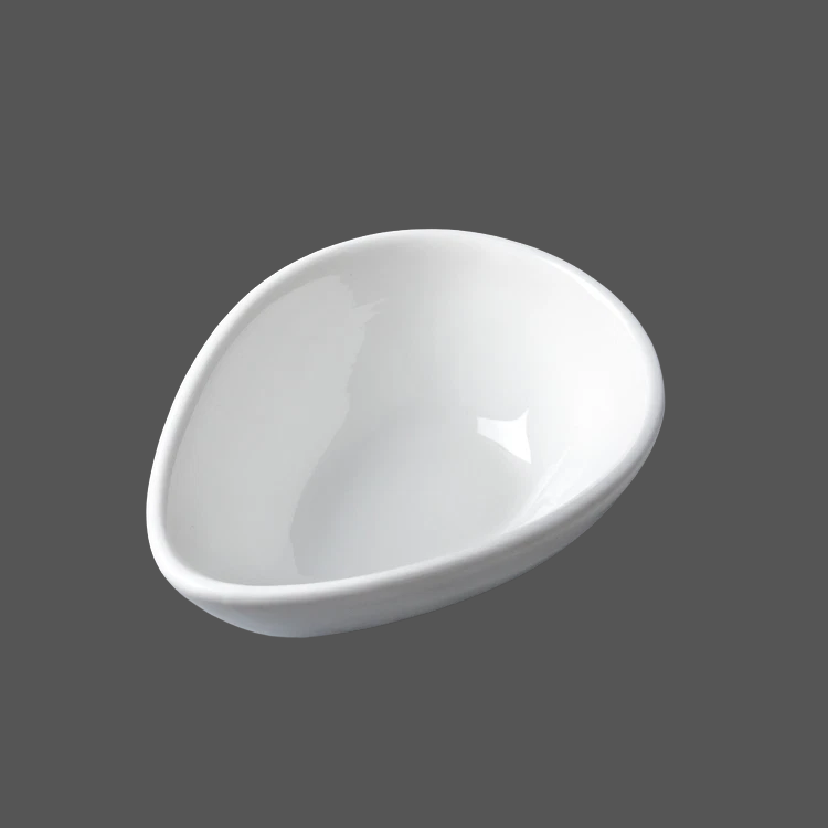 Pure White Ceramic Sauce Dish - X011317