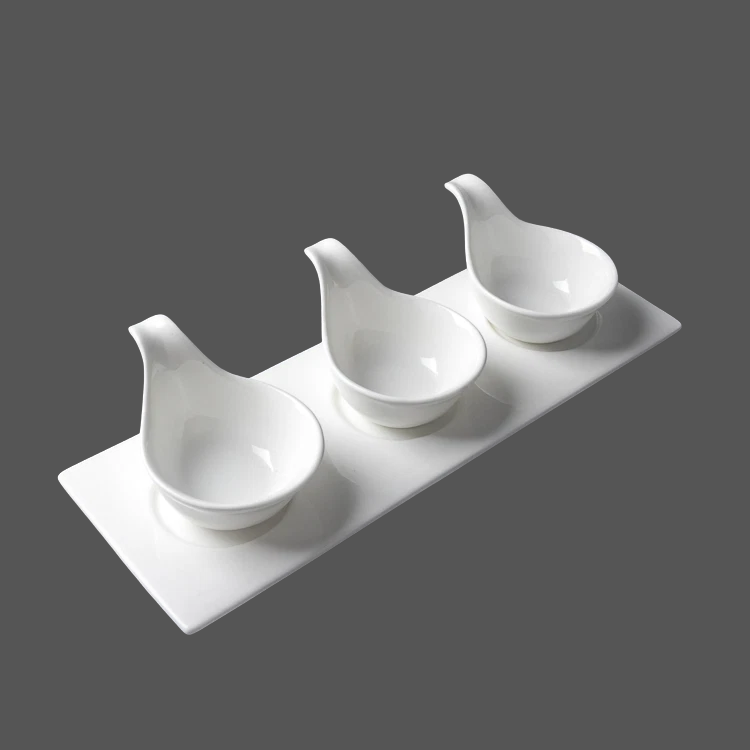 Pure White Ceramic Sauce Dish - X011298