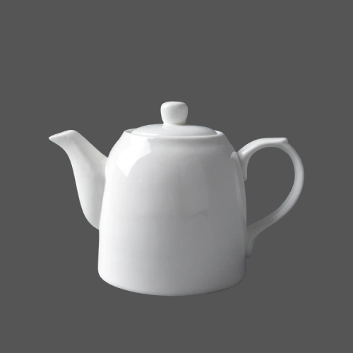 Pure White Ceramic Tea Pot - X011469