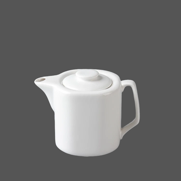 Pure White Ceramic Tea Pot - X021369
