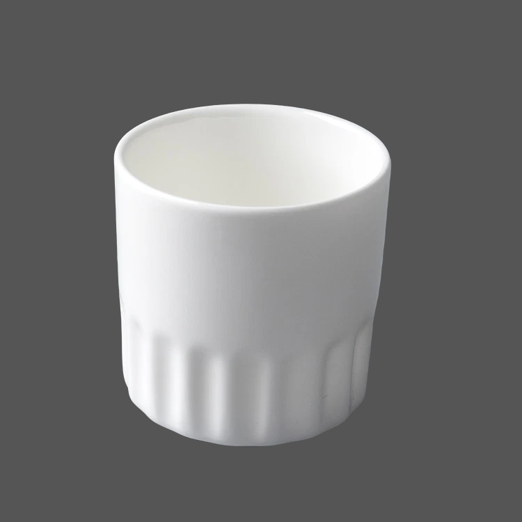 Pure White Ceramic Cup - X011396