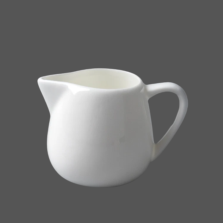 Pure White Ceramic Milk Pot - X011384