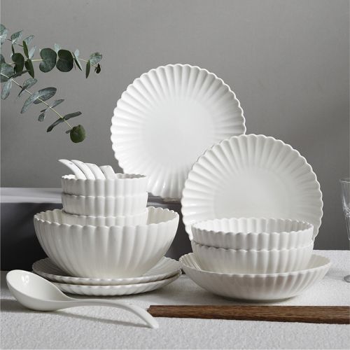 Art Tableware Set - Flower Shaped Creative Tableware Set