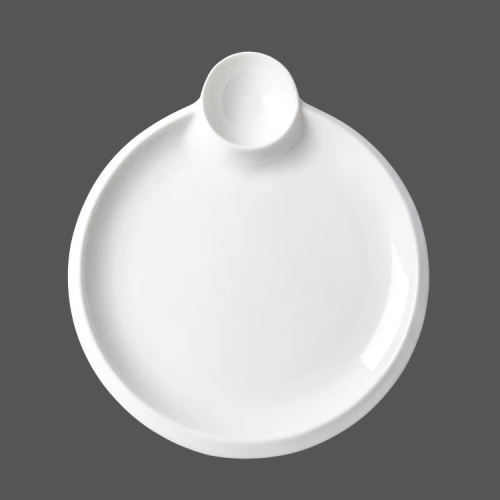 Pure White Ceramic Plate - X011033