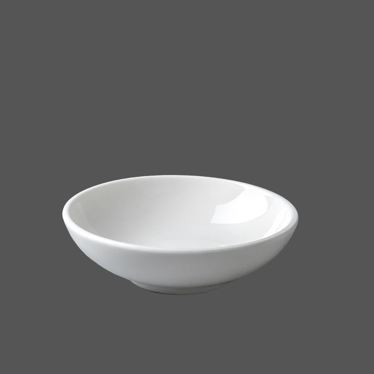 Pure White Ceramic Sauce Dish - X011325