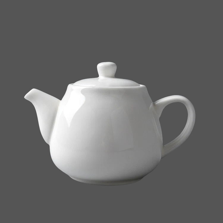 Pure White Ceramic Tea Pot - X011468