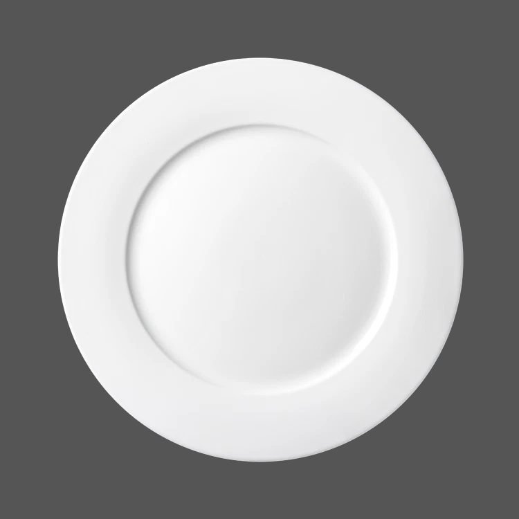 Pure White Ceramic Plate - X011002