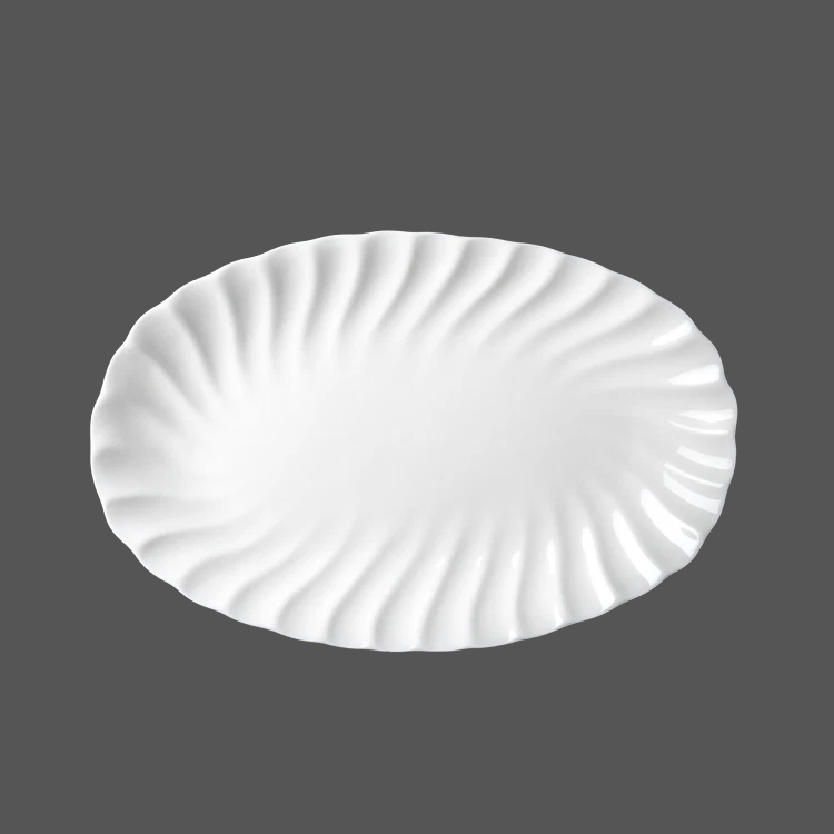 Pure White Ceramic Plate - X011013