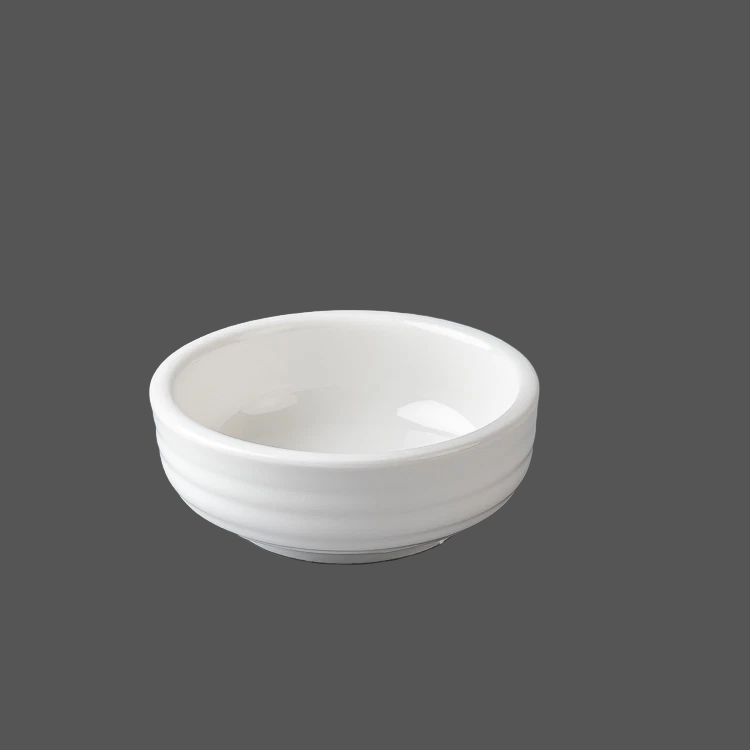 Pure White Ceramic Sauce Dish - X011308
