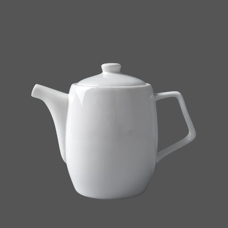 Pure White Ceramic Tea Pot - X011472