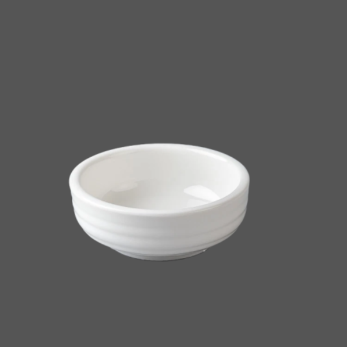 Pure White Ceramic Sauce Dish - X011308