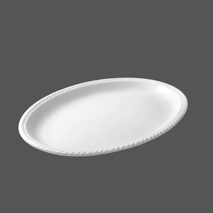 Pure White Ceramic Plate - X011012