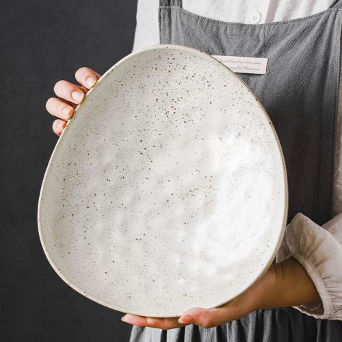 Art Tableware Set - Triangular Creative Pottery Dinner Plate 12inch