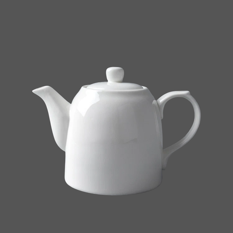 Pure White Ceramic Tea Pot - X011469