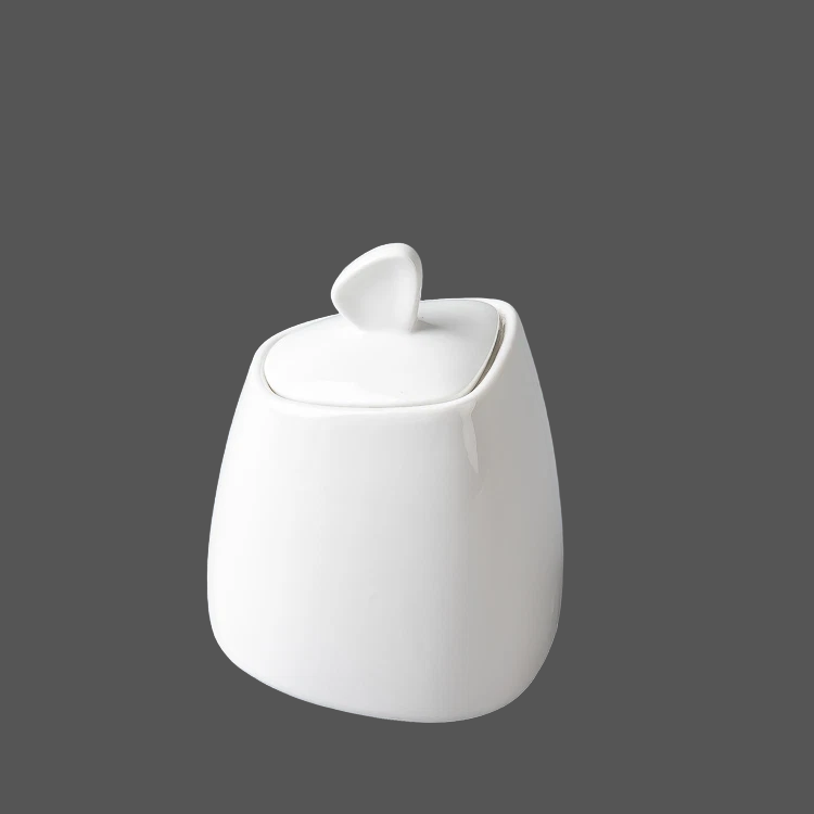 Pure White Ceramic Sugar Pot - X022891