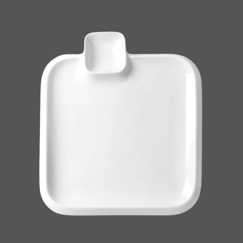 Pure White Ceramic Plate - X011032