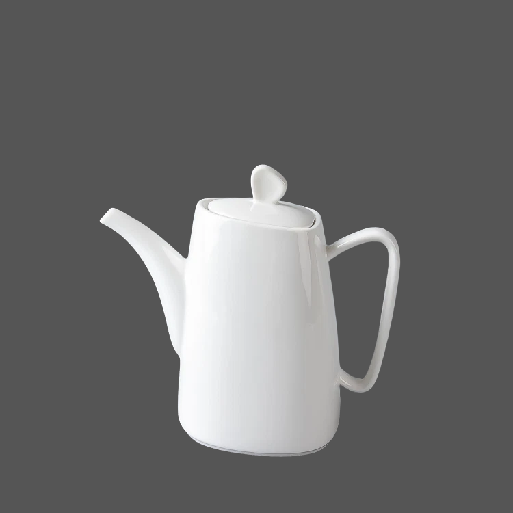 Pure White Ceramic Tea Pot - X022890