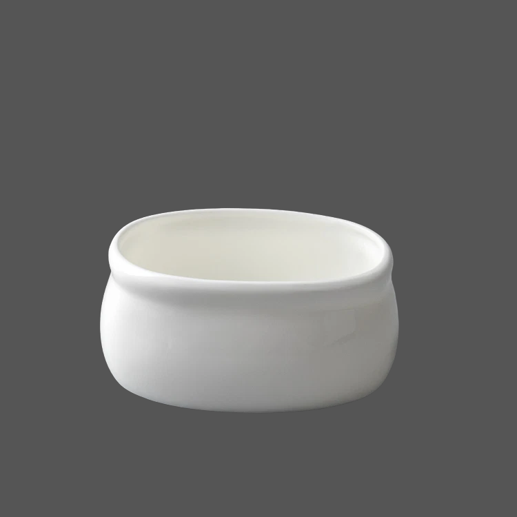 Pure White Ceramic Sugar Pot - X011382